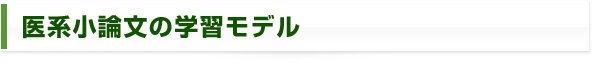医系小論文の学習モデル