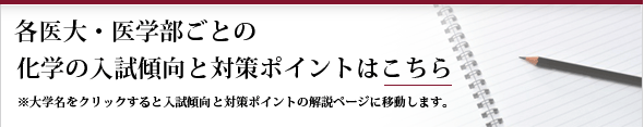 各医大・医学部ごとの生物の入試傾向と対策ポイントはこちら